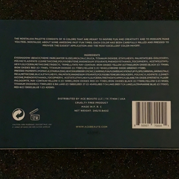 Ace Beaute Nostalgia Palette - Picture 3 of 4
